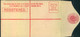 1893, 3 Pence Karmine Registration Envelope Unused. - Covers & Documents