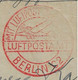 Brazil 1932 Airmail Condor Graf Zeppelin Cover From Santos To Hamburg Germany LZ-127 Friedrichshafen Flight To Berlin - Airmail (Private Companies)