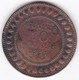 PROTECTORAT FRANCAIS. 10 CENTIMES 1917 A. BRONZE - Tunisie