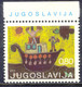 JUGOSLAWIEN 1973 Europäisches Kindertreffen "Freude Europas", Kinderzeichnung Postfrische ABART - Non Dentellati, Prove E Varietà