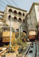012611 "FUNICOLARE DI BERGAMO-ARRIVO CONTEMPORANEO DELLE DUE CABINE ALLA STAZIONE A MONTE-1986"  CART NON SPED - Funicular Railway