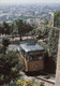 012612 "FUNICOLARE DI BERGAMO-CABINA 2 IN ARRIVO A MONTE E PANORAMA CITTA' - 1986"  CART NON SPED - Funiculaires