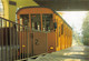012616 "FUNICOLARE DI MERGELLINA-CABINA NR 2 NELLA STAZIONE A MONTE-SFONDO BAIA DI NAPOLI - 1985"  CART NON SPED - Funicular Railway