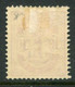 DENMARK 1884 Arms Definitive 10 Øre Perforated 14:13½ MH / * . Michel 3 YAb; SG 93 - Neufs