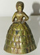 JOLIE ANCIENNE CLOCHE CLOCHETTE DE TABLE BRONZE FEMME Déco Collection Vitrine - Campane