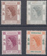 1954-62 HONG KONG QEII DEFINITIVES (SG181, SG183, SG185 & 187) MH VF - Unused Stamps