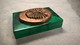 Presse Papier Paon En Bronze Sur Socle En Onyx Vert - 7 X 10 Cm - Paper-weights