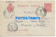 167501 SPAIN ESPAÑA CARRIL CANCEL YEAR 1908  CIRCULATED TO FRANCE BREAK POSTAL STATIONERY POSTCARD - Other & Unclassified