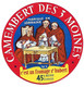 ETIQU.  CAMEMBERT DES 3 MOINES 54 S St HUBERT - Cheese