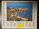 CALENDRIER - ALMANACH Du FACTEUR 1991  - SEINE ET MARNE - Hyères Et Plage De L'Esterel - Grand Format : 1991-00