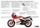 09864 "YAMAHA RD350F"  VOLANTINO ILLUSTRATO ORIGINALE - Moto