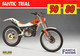 09870 "FANTIC TRIAL 50 / 80"  VOLANTINO ILLUSTRATO ORIGINALE - Motorräder