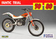 09870 "FANTIC TRIAL 50 / 80"  VOLANTINO ILLUSTRATO ORIGINALE - Motor Bikes