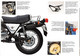 09872 "CAGIVA SX 250 / SX 350" PIEGHEVOLE ILLUSTRATO ORIGINALE - Motos