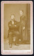 VIEILLE PHOTO CDV  - COUPLE RICHE - MOUSTACHE - BARBE - MODE - Photo Franck Paris - Old (before 1900)