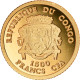 Monnaie, Congo, Napoléon Bonaparte, 1500 Francs CFA, 2007, FDC, Or - Congo (République Démocratique 1998)