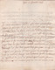 1744 - Marque Postale DELYON 30x5mm Sur Lettre Pliée Avec Correspondance De 3 Pages De Lyon Vers Grenoble - Taxe 3 - 1701-1800: Precursors XVIII