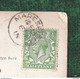 RP PARK MARESFIELD THIMBLE POSTMARK 1915 & DOWNEY KGV 1/2D GREEN STAMP - Autres & Non Classés