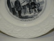 Delcampe - ANCIENNE ASSIETTE PARLANTE CERAMIQUE JULES VIEILLARD BX Maître D'Ecole XIXe Déco - Bordeaux (FRA)