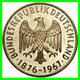 GERMANY ( ALEMANIA ) MONEDA MEDALLA - KONRAD ADENAUER 1876-1967 -- ALEMANIA 15.00 GR DE PLATA Y DE 35 MM DE DIAMETRO - Collezioni
