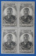 #1 NOUVELLE CALEDONIE BEAU BLOC DE 4 T.P NEUFS  1944 BELLE GOMME ORIGINE - Blocks & Sheetlets