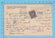 Postage Due, 2 Cents Purple Taxe Charges Postmark + 2 Cents Postage Due Stamp, Ona Postcard - Portomarken