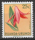 Ruanda-Urundi 1953. Scott #117 (MH) Littonia, Flowers - Neufs