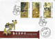 TAIWAN China Formose 2016 Tableaux Chinois Ancienss, 3 Val Mnh Dans Une Brochure + 1 FDC Voyagé - Covers & Documents