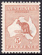 1913 AUSTRALIA KANGAROO 5d CHESTNUT (SG#8) MH VF - Ungebraucht