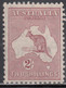 1935 AUSTRALIA  ""Roo""  2sh  MAROON  (SG#134) MH  VF - Ungebraucht