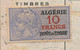 ALGERIE - Timbre Fiscal Type Daussy / Algérie 10F Sur Carte D'identité - 1949 - Documents Historiques