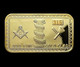 1 Lingot Plaqué OR ( GOLD Plated Bar ) - Franc-maçon Freemason Masonic - Sonstige & Ohne Zuordnung