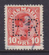 Denmark Perfin Perforé Lochung (E23) 'E.R.' Ernæringsrådet (The Nutrition Council), København Chr. X. Stamp (2 Scans) - Abarten Und Kuriositäten