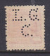 Denmark Perfin Perforé Lochung (L26) 'L.G.C.' L. C. Glad & Co. A/S, København Mi. 54 King Frederik VIII. - Errors, Freaks & Oddities (EFO)