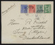 Netherlands 1937 Reg. Cover To Germany Franked With 5c + 7 1/2c + 12 1/2c SYNCOPATED PERFORATIONS, Also 2 1/2c Green - Briefe U. Dokumente