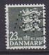 Denmark Perfin Perforé Lochung (A32) 'AK' Aalborg Kommune, Aalborg Mi. 970,23.00 Kr. Lion Arms Stamp - Abarten Und Kuriositäten