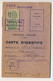 2 Cartes D'identité Pour étrangers (Nationalité Belge) 1929 Timbres Daussy "Carte D'Identité étrangers 20F" 1929 - Other & Unclassified