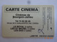 CINECARTE CARTE A PUCE CARD CHIP CARTE CINÉMA VERSO BOURGOIN-JAILLEU 38 ISÈRE - Kinokarten