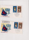 NOUVELLES HEBRIDES - DE GAULLE- TP N°294/7-304/307-sur 4 Enveloppes FDC-1940-1970 - FDC