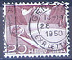 Schweiz Suisse 1949: Grimsel Rolle Rouleau Coil Zu 301AR Mi 533 III Mit Voll-Stempel GENÈVE 28.III.1950 (Zu CHF 3.00) - Gebraucht