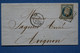 #6 FRANCE BELLE LETTRE 1853  LYON POUR AVIGNON  + N 10 BLEU NOIR   + AFFRANCHISSEMENT . INTERESSANT - 1852 Louis-Napoleon