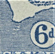 Australia 1915 Kangaroo 6d Blue Die II 3rd Watermark MH - Listed Variety - Ungebraucht