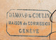 Delcampe - Lettre Genève 1872 Suisse Entier Postal + Helvetia Assise Damond & Coulin Maison De Commission Collonges Ain - Storia Postale