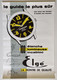 Affiche Publicité Montre Elgé 1960/70 Modèle Chamonix Référence Guide De Chamonix Mont-Blanc Compagnie Des Guides - Affiches