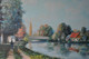 HUILE ORIGINALE De DANIEL SANNIER / PEINTRE D' ABBEVILLE 80100 / BORDS DE SOMME - Oils