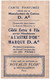 Carte Parfumée : Manufacture De Cotons D. A : à L'Astre D'Or - Couture : Parfumée " Royalis Flor " De Mouilleron Paris - Oud (tot 1960)