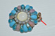 JOLI PENDENTIF FLEUR Colorée EMAIL Sur CUIVRE 1970 Bijou Vintage Réf 190-32-115 - Pendentifs