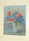 JOLI TABLEAU PASTEL BOUQUET FLEURS CHAMPÊTRES Signé G SENAMAUX Cadre Bois Peint - Pastell