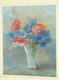 Delcampe - JOLI TABLEAU PASTEL BOUQUET FLEURS CHAMPÊTRES Signé G SENAMAUX Cadre Bois Peint - Pastels