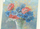 Delcampe - JOLI TABLEAU PASTEL BOUQUET FLEURS CHAMPÊTRES Signé G SENAMAUX Cadre Bois Peint - Pastel